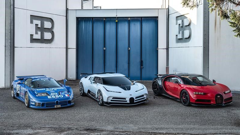 Illustration for article titled Here's The Bugatti EB110-Inspired Centodieci Before You're Supposed To See It